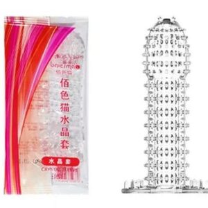 5 piece GOORGASM REUSABLE CRYSTAL CONDOM FOR MEN