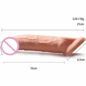 Silicone Reusable Condom Male Extender 8 Inch Dragon Jumbo Condom(skin )