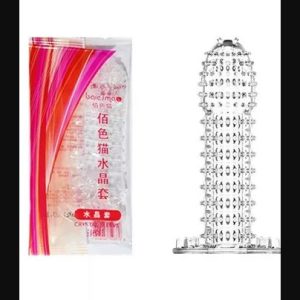 1 piece Soft Dotted Silicone Crystal Condom