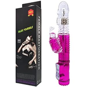 Goorgasm Woman Realistic Dildo Rabbit Vibrator Clitoris Stimulat Massager Ball Beads Thrusting Rotating Vibrator