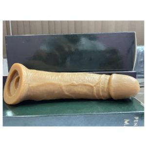 MAXX MEN Super Jumbo Dragon Reusable Silicone Condom( Light brown)