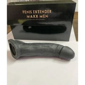 MAXX MEN  Black Super Jumbo Dragon Reusable Silicone ( black ) Condom