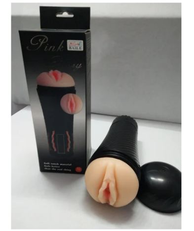 Pink Pussy Masturbation Cup for Male Vibration Soft Silicone Vagina
