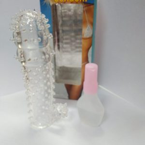 Crystal Condom Box With Oil- pink